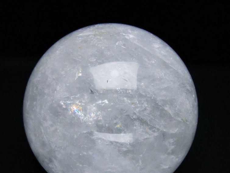 1.1Kg ヒマラヤ水晶 丸玉 93mm [t296-2875] 2枚目