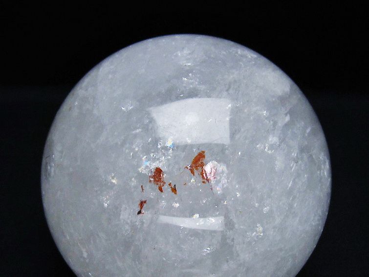 1.1Kg ヒマラヤ水晶 丸玉 92mm [T296-2892] 2枚目