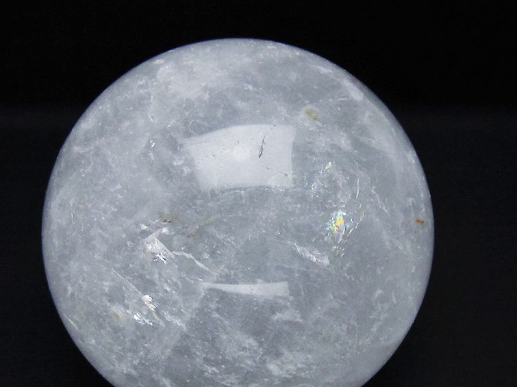 1.1Kg ヒマラヤ水晶 丸玉 93mm [T296-2914] 2枚目