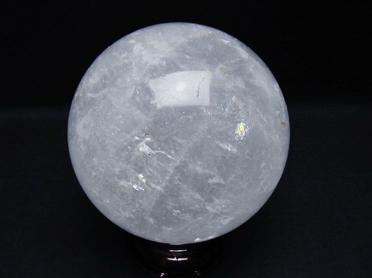 1.1Kg ヒマラヤ水晶 丸玉 93mm [T296-2914] 3枚目