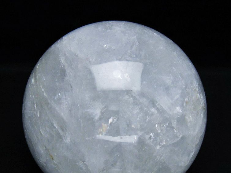 1.1Kg ヒマラヤ水晶 丸玉 92mm [t296-3019] 2枚目