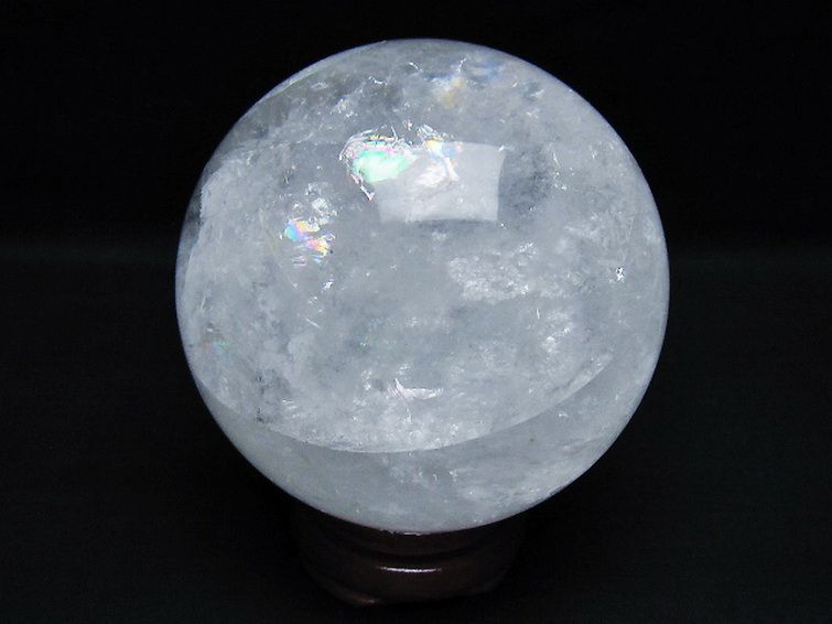 1.3Kg ヒマラヤ水晶 丸玉 98mm [t296-3057] 3枚目