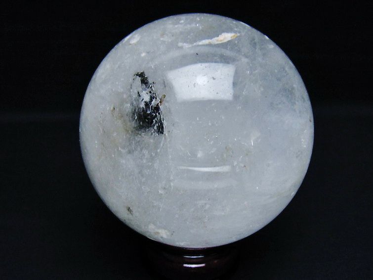 1.1Kg ヒマラヤ水晶 丸玉 92mm [t296-3150] 3枚目