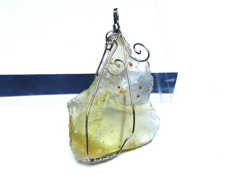 リビアングラス ペンダント [t298-787] 2枚目