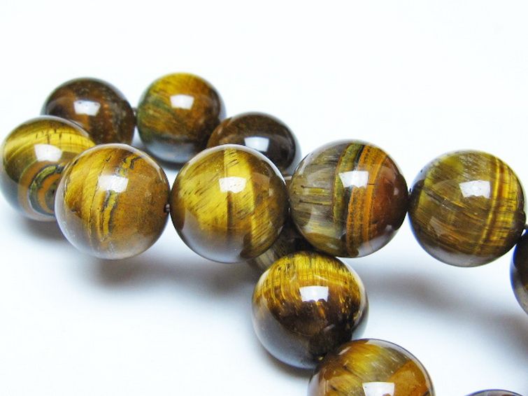 タイガーアイ※黄虎目石 ブレスレット 17mm [t30-14317] 2枚目
