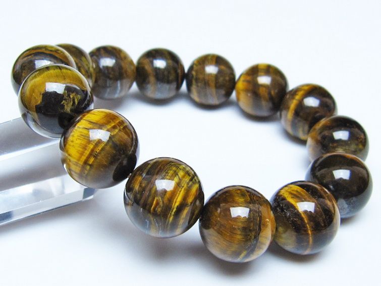 タイガーアイ※黄虎目石 ブレスレット 16mm [t30-14337] 1枚目