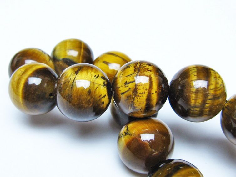 タイガーアイ※黄虎目石 ブレスレット 18mm [t30-14453] 2枚目