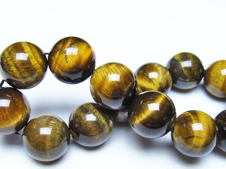 タイガーアイ※黄虎目石 ブレスレット 16mm [t30-14635] 2枚目