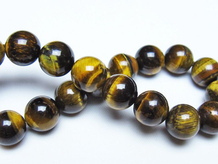 タイガーアイ※黄虎目石 ブレスレット 10mm [t30-14674] 2枚目