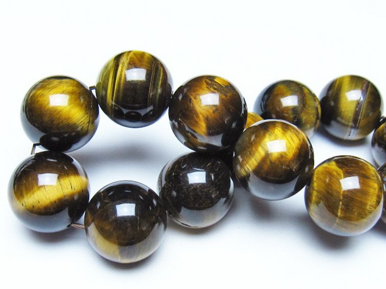タイガーアイ※黄虎目石 ブレスレット 18mm [t30-14776] 2枚目