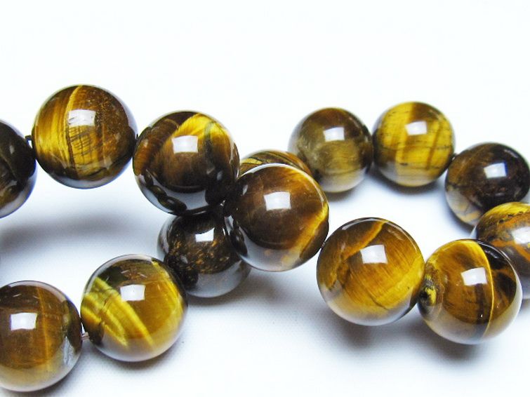 タイガーアイ※黄虎目石 ブレスレット 16mm [t30-14783] 2枚目