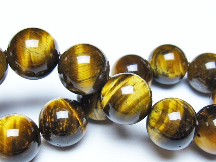 タイガーアイ※黄虎目石 ブレスレット 16mm [t30-14786] 2枚目