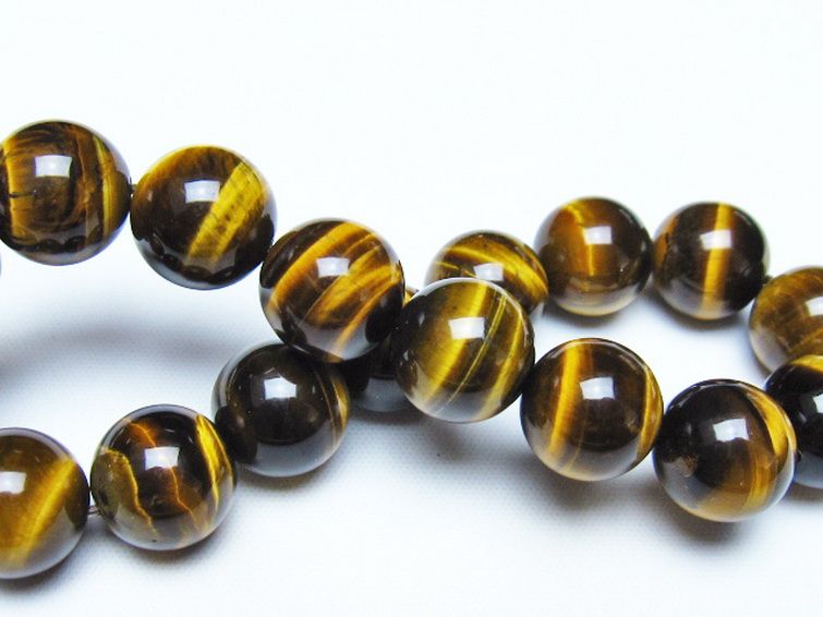 タイガーアイ※黄虎目石 ブレスレット 12mm [t30-14841] 2枚目