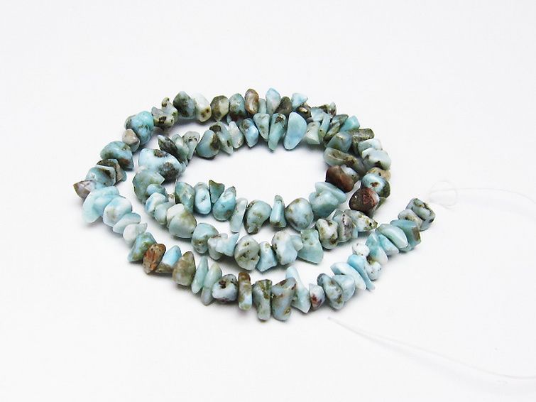 ラリマー 一連 ビーズ 0mm [t301-761] 1枚目