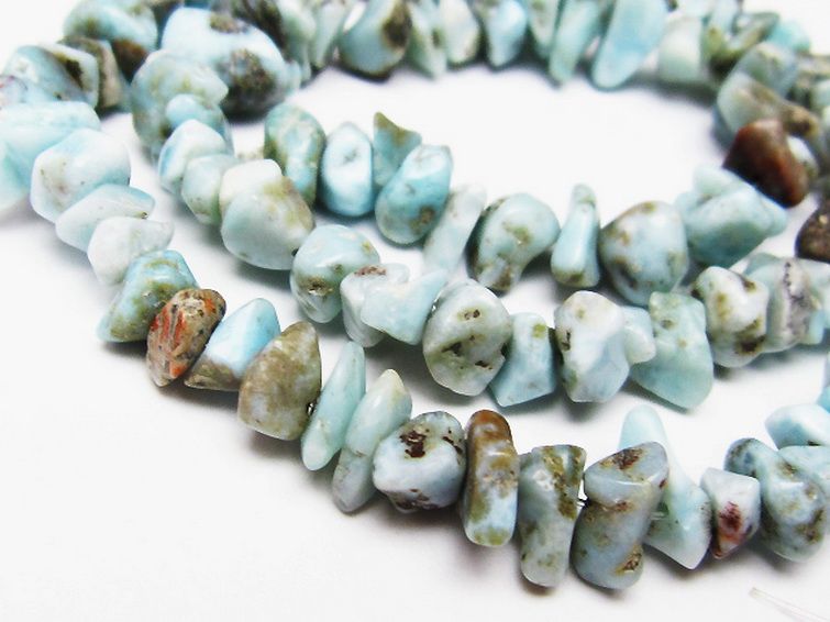 ラリマー 一連 ビーズ 0mm [t301-761] 2枚目