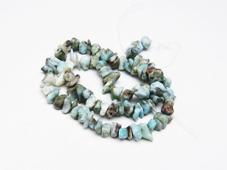 ラリマー 一連 ビーズ 0mm [t301-778] 1枚目