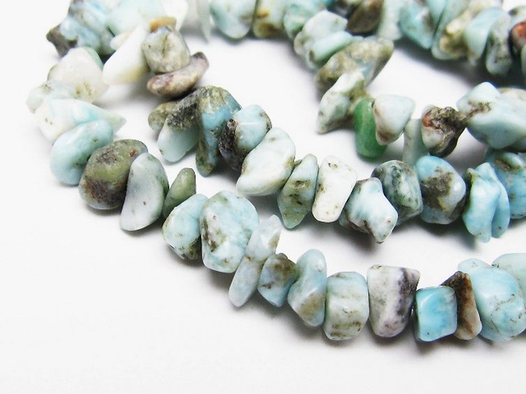 ラリマー 一連 ビーズ 0mm [t301-778] 2枚目