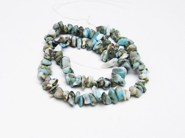 ラリマー 一連 ビーズ 0mm [t301-805] 1枚目