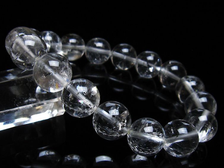 アイリスクォーツ 虹入り レインボー水晶 ブレスレット 12mm [t303-1436] 1枚目