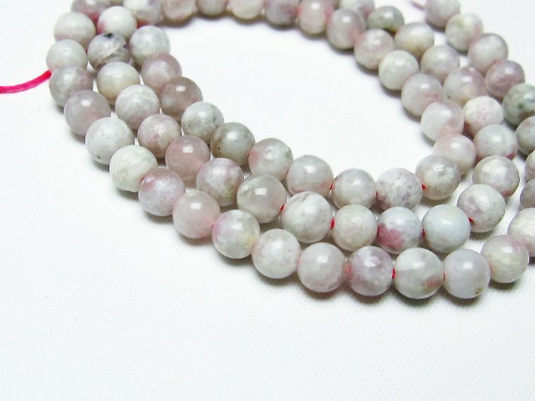 ピンク トルマリン ビーズ 一連 6mm [T304-3134] 2枚目