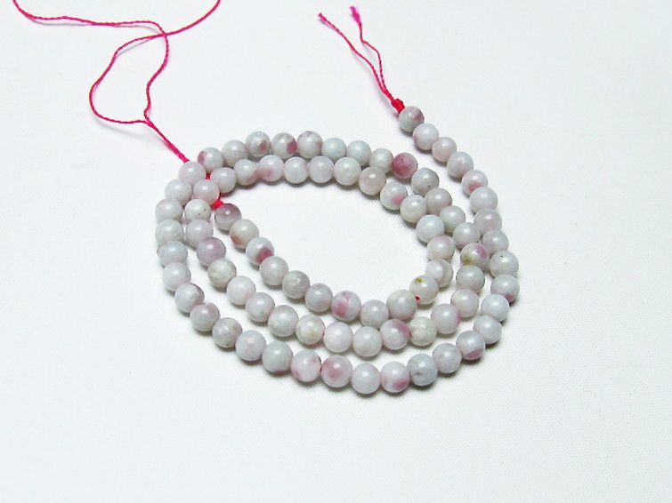 ピンク トルマリン ビーズ 一連 5mm [T304-3142] 1枚目