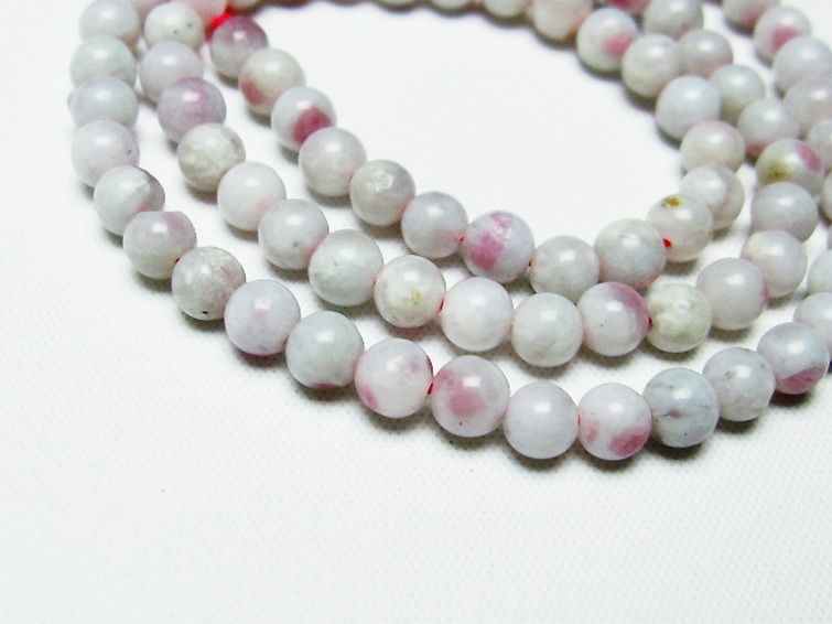 ピンク トルマリン ビーズ 一連 5mm [T304-3142] 2枚目