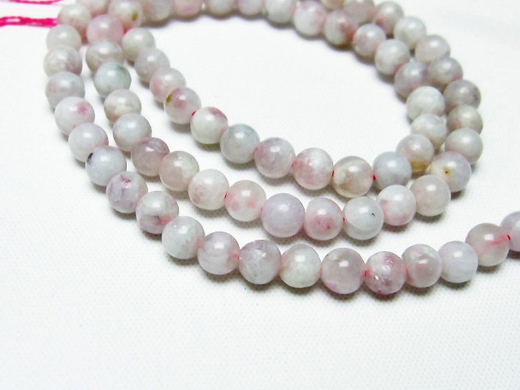 ピンク トルマリン ビーズ 一連 5mm [T304-3144] 2枚目