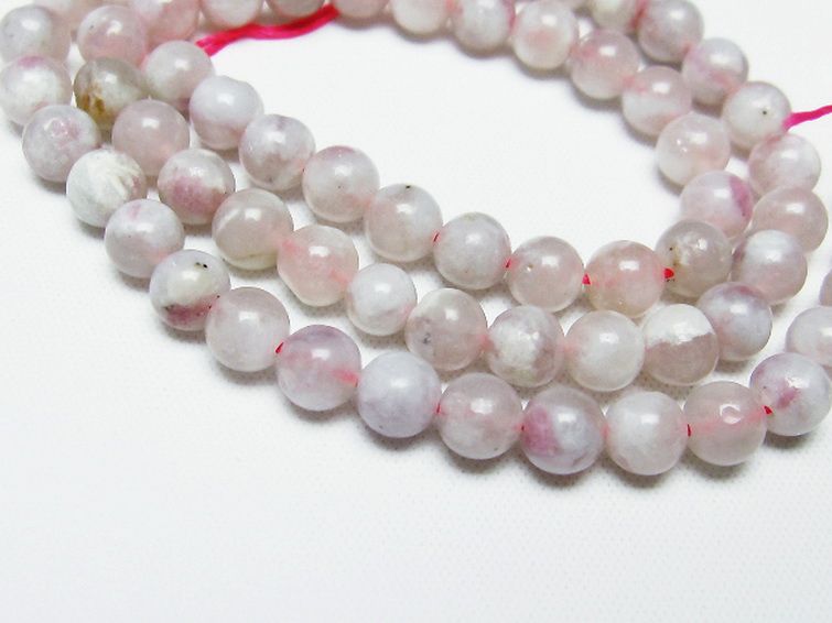 ピンク トルマリン ビーズ 一連 6mm [T304-3248] 2枚目
