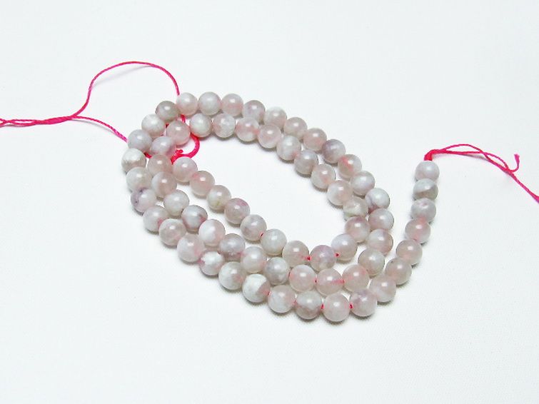 ピンク トルマリン ビーズ 一連 6mm [T304-3260] 1枚目