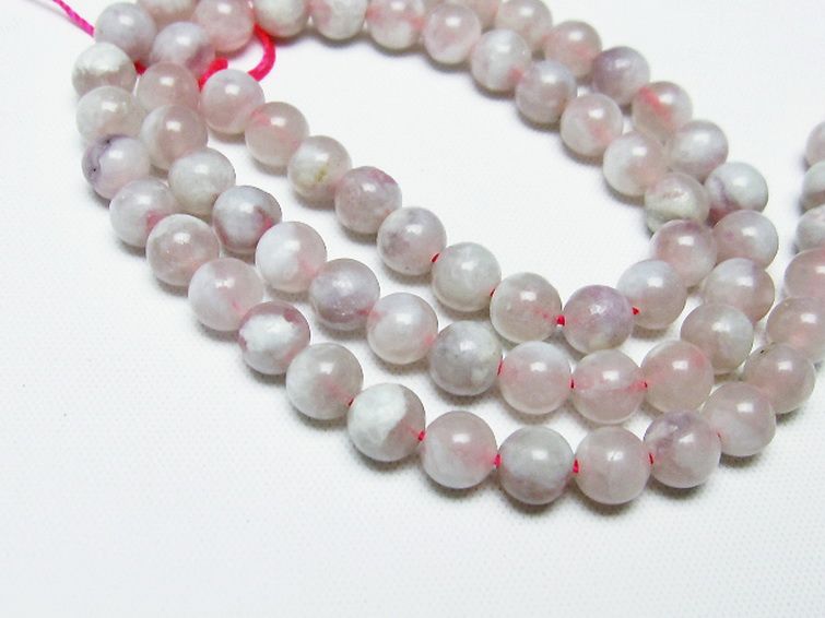 ピンク トルマリン ビーズ 一連 6mm [T304-3260] 2枚目