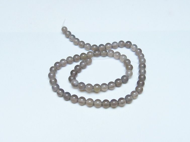 アゲート 一連 6mm ビーズ [t305-1068] 1枚目