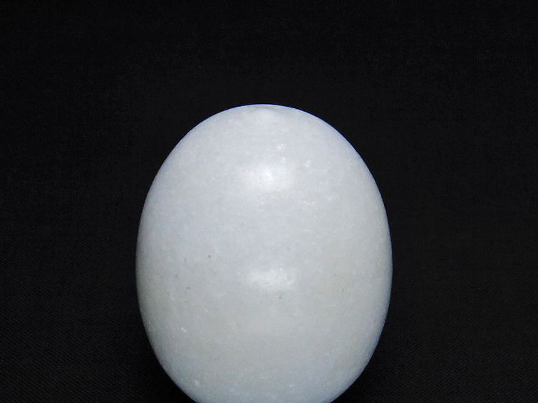 漢白玉たまご 置物 [t306-2768] 2枚目