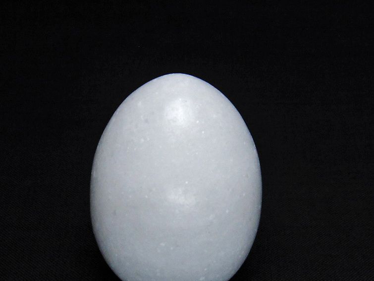 漢白玉たまご 置物 [t306-2770] 2枚目