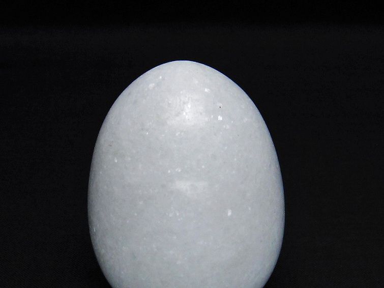 漢白玉たまご 置物 [t306-2784] 2枚目