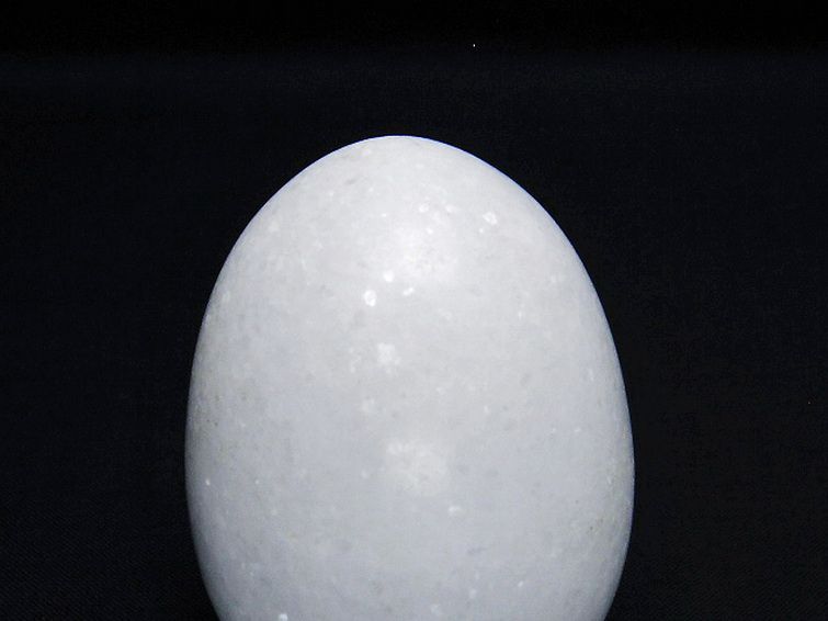 漢白玉たまご 置物 [t306-2819] 2枚目