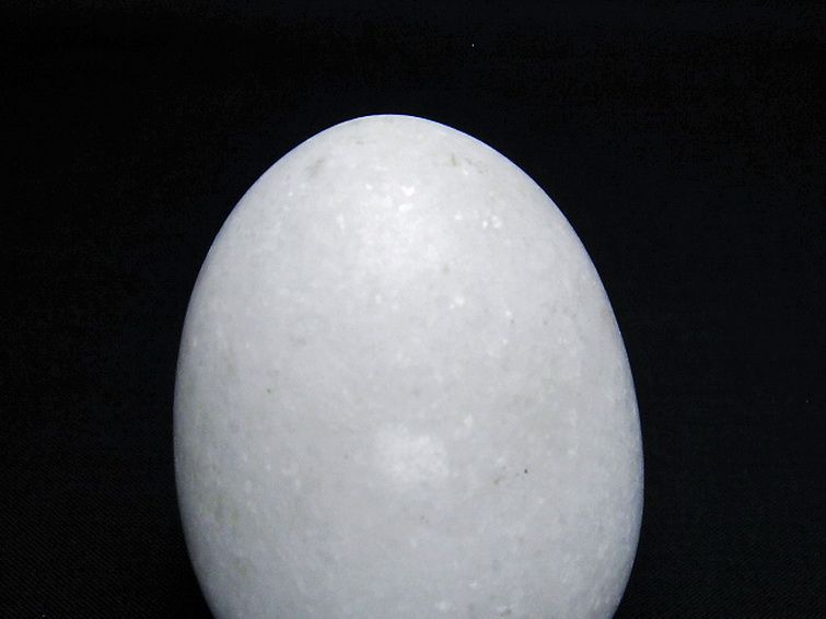 漢白玉たまご 置物 [t306-2823] 2枚目