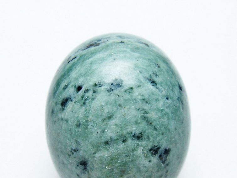 インド翡翠 たまご 置物 [t306-2872] 2枚目