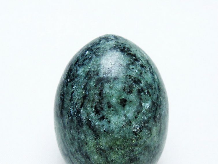 インド翡翠 たまご 置物 [t306-2873] 2枚目
