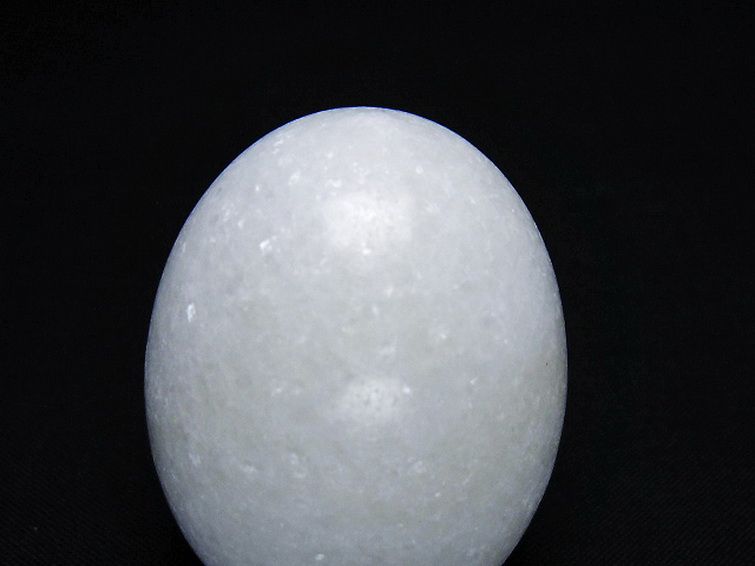 漢白玉たまご 置物 [t306-2946] 2枚目