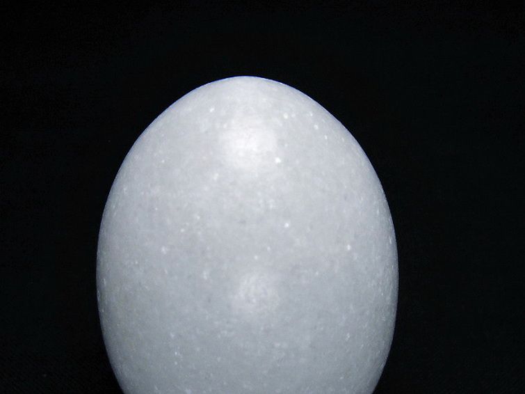 漢白玉たまご 置物 [t306-2947] 2枚目