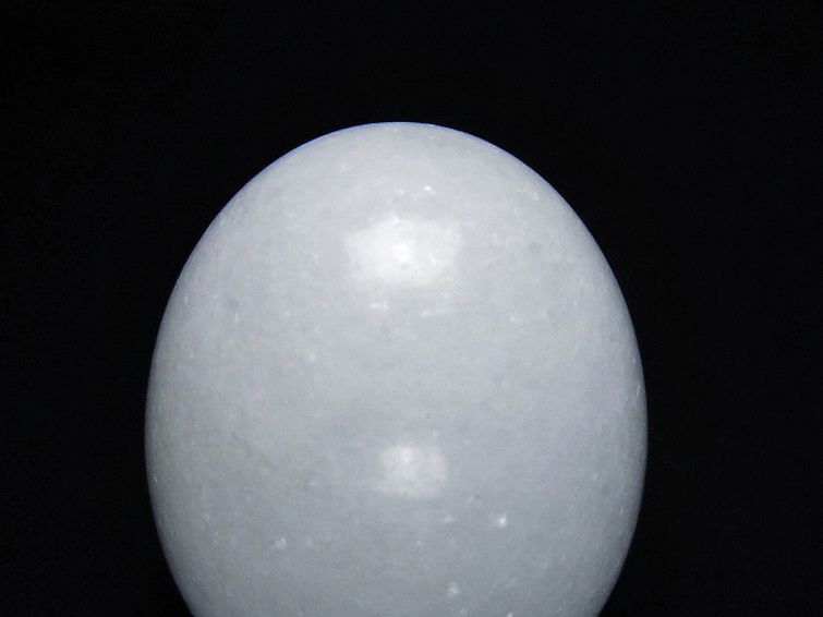漢白玉たまご 置物 [t306-2948] 2枚目