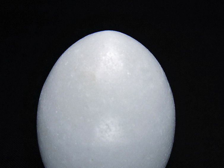 漢白玉たまご 置物 [t306-2949] 2枚目