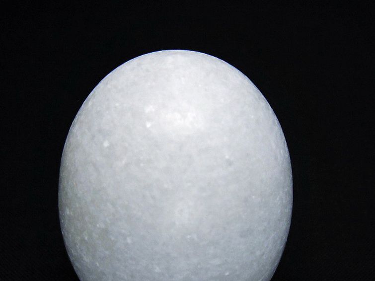 漢白玉たまご 置物 [t306-2950] 2枚目