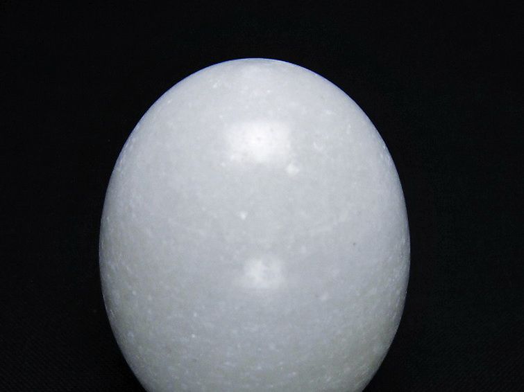 漢白玉たまご 置物 [t306-2951] 2枚目