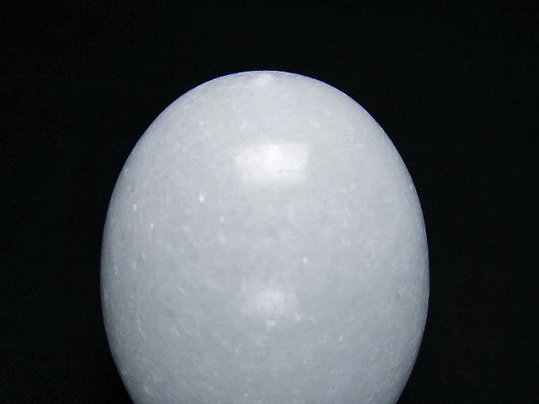 漢白玉たまご 置物 [t306-2954] 2枚目