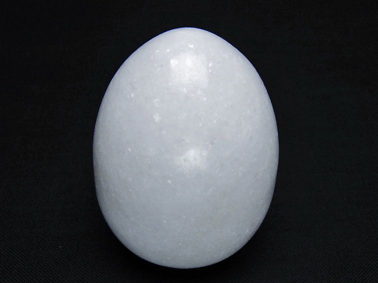 漢白玉たまご 置物 [t306-2955] 1枚目