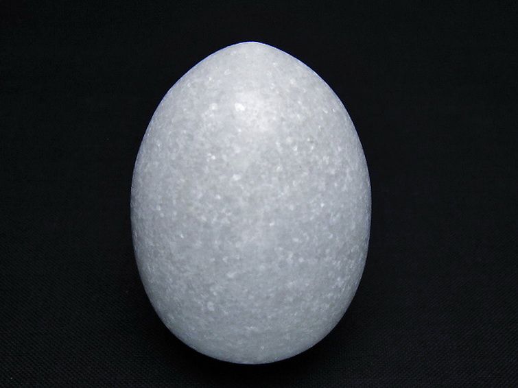 漢白玉たまご 置物 [t306-2956] 1枚目