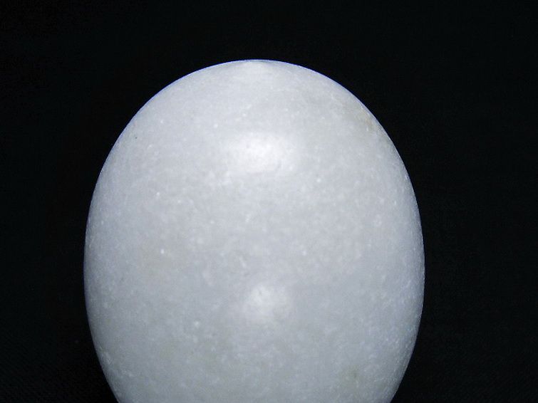 漢白玉たまご 置物 [t306-2958] 2枚目