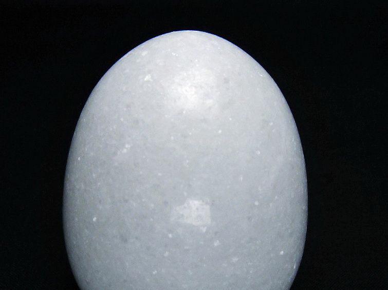 漢白玉たまご 置物 [t306-2964] 2枚目