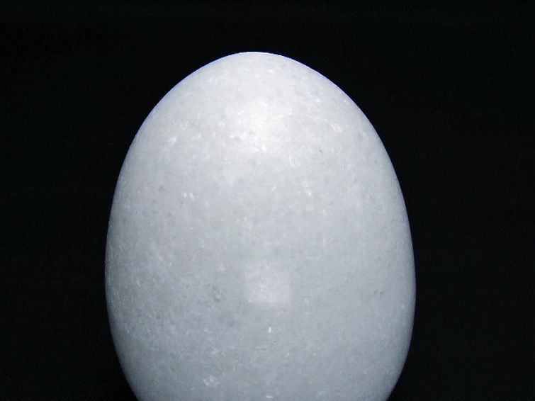 漢白玉たまご 置物 [t306-2965] 2枚目